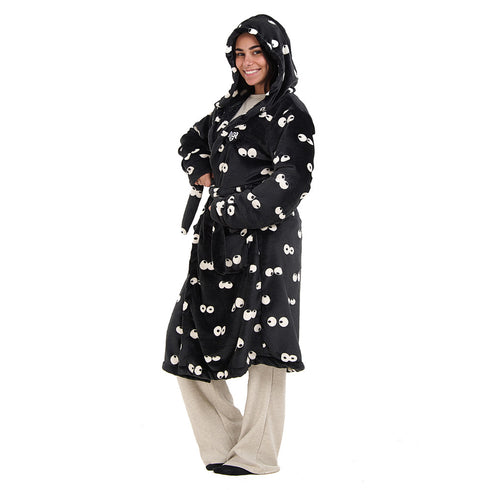 Snuggs Blanket Robe Black Eyes